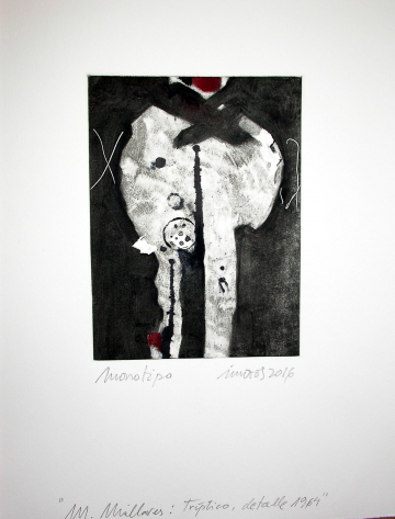 Monotipo Millares8 - 2016 - Plancha 16x12cm - Papel 250gr Canson Guarro